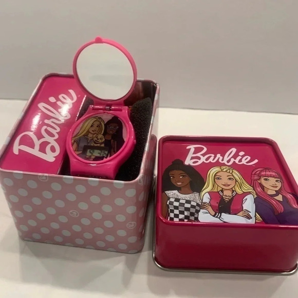 Barbie Watch With open cover with mirror - Picture 3 of 5